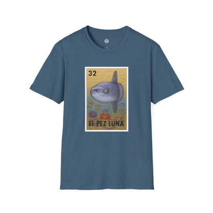 Sunfish Lotería Unisex - Soft Style U.S. Cotton T-Shirt (El Pez Luna)