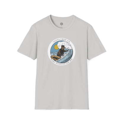 Surf with Otter 841 by Thiago Bianchini Unisex - Soft Style U.S. Cotton T-Shirt