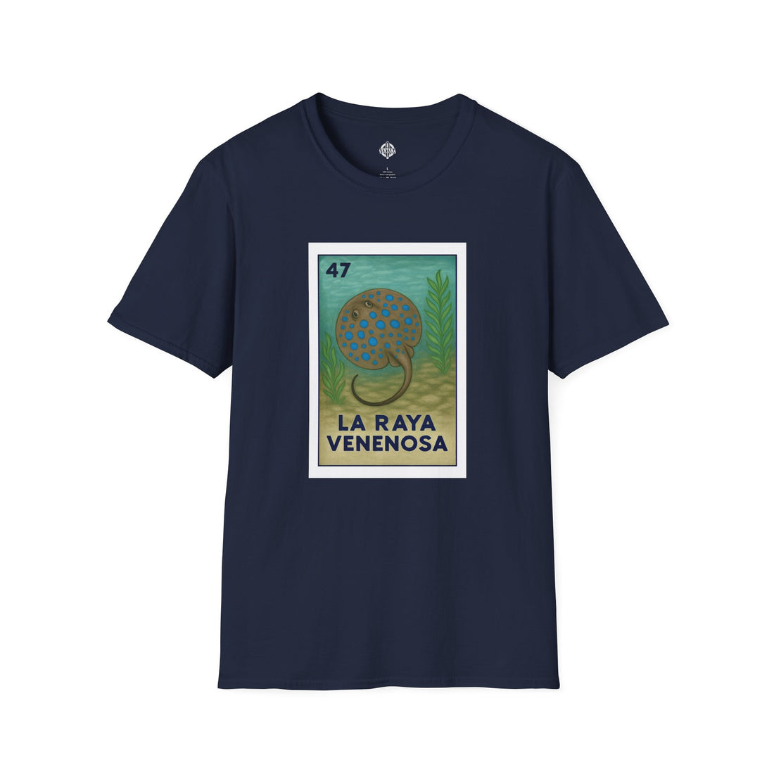 Stingray Lotería Unisex - Soft Style U.S. Cotton T-Shirt (La Raya Venenosa)