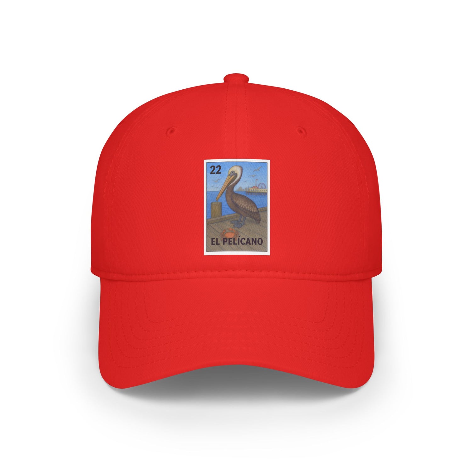 Pelican Lotería Unisex - 100% Cotton Baseball Cap (El Pelícano)