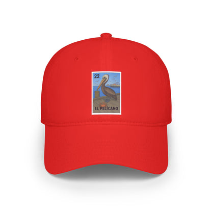 Pelican Lotería Unisex - 100% Cotton Baseball Cap (El Pelícano)