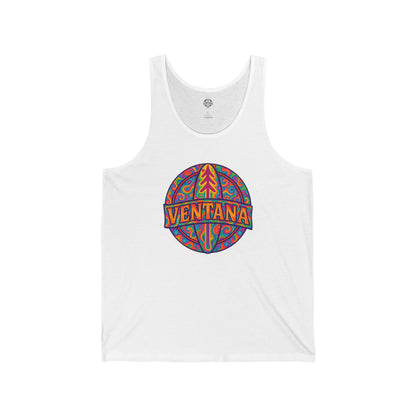 Ventana Psychedelic Treefish Logo - Cotton Jersey Tank Top Unisex