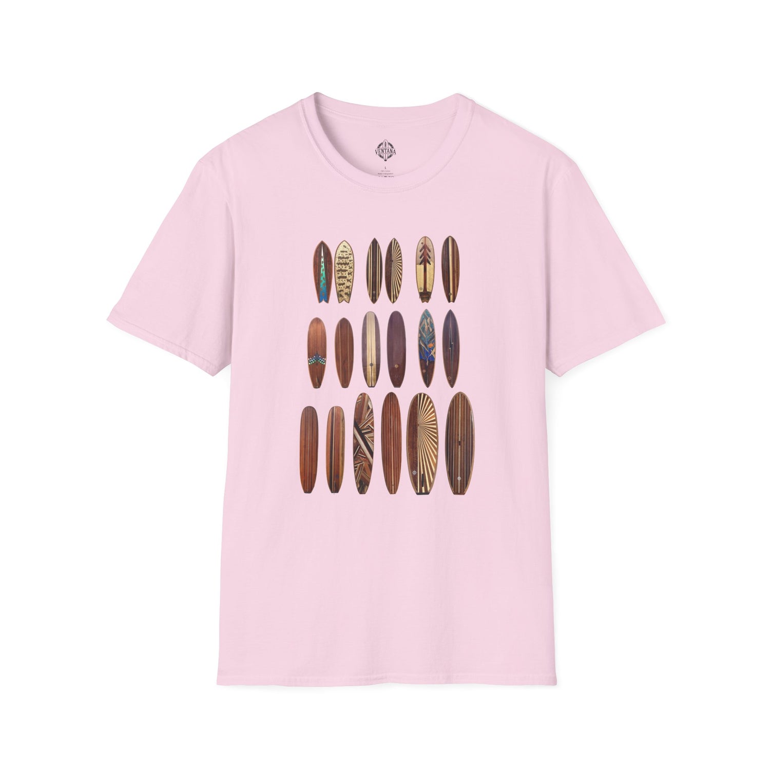 Ventana Wooden Surfboards Unisex - Soft Style U.S. Cotton T-Shirt