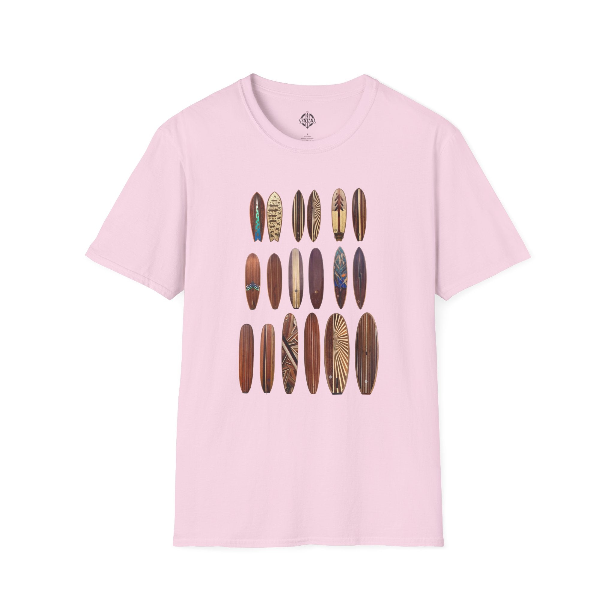 Ventana Wooden Surfboards Unisex - Soft Style U.S. Cotton T-Shirt