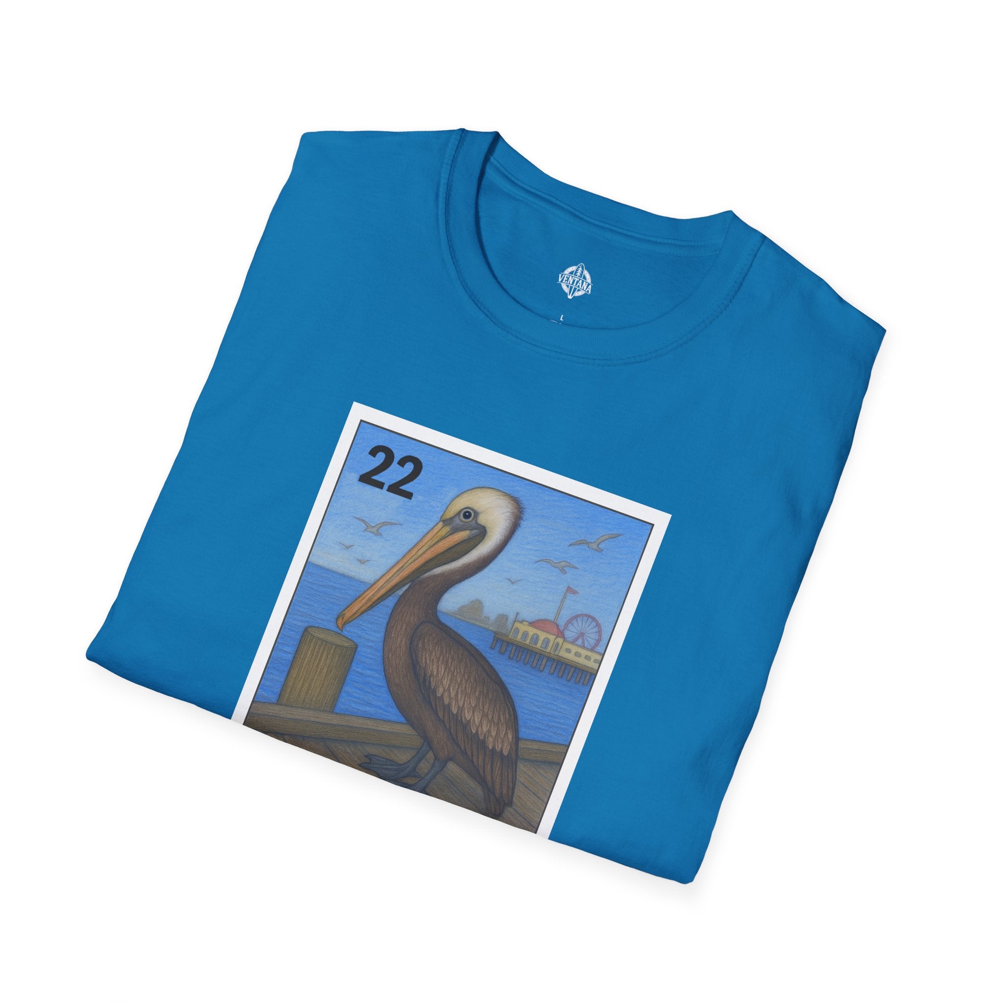 Pelican Lotería Unisex - Soft Style U.S. Cotton T-Shirt (El Pelícano)