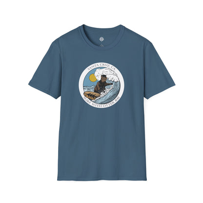 Surf with Otter 841 by Thiago Bianchini Unisex - Soft Style U.S. Cotton T-Shirt