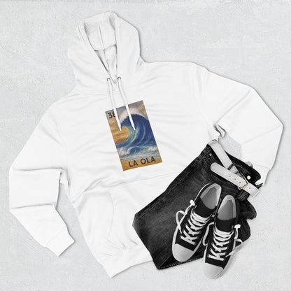 Wave Lotería Unisex - Pull-Over Cotton Blend Fleece Hoodie (La Ola)