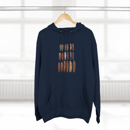 Ventana Wooden Surfboards Unisex - Pull-Over Cotton Blend Fleece Hoodie