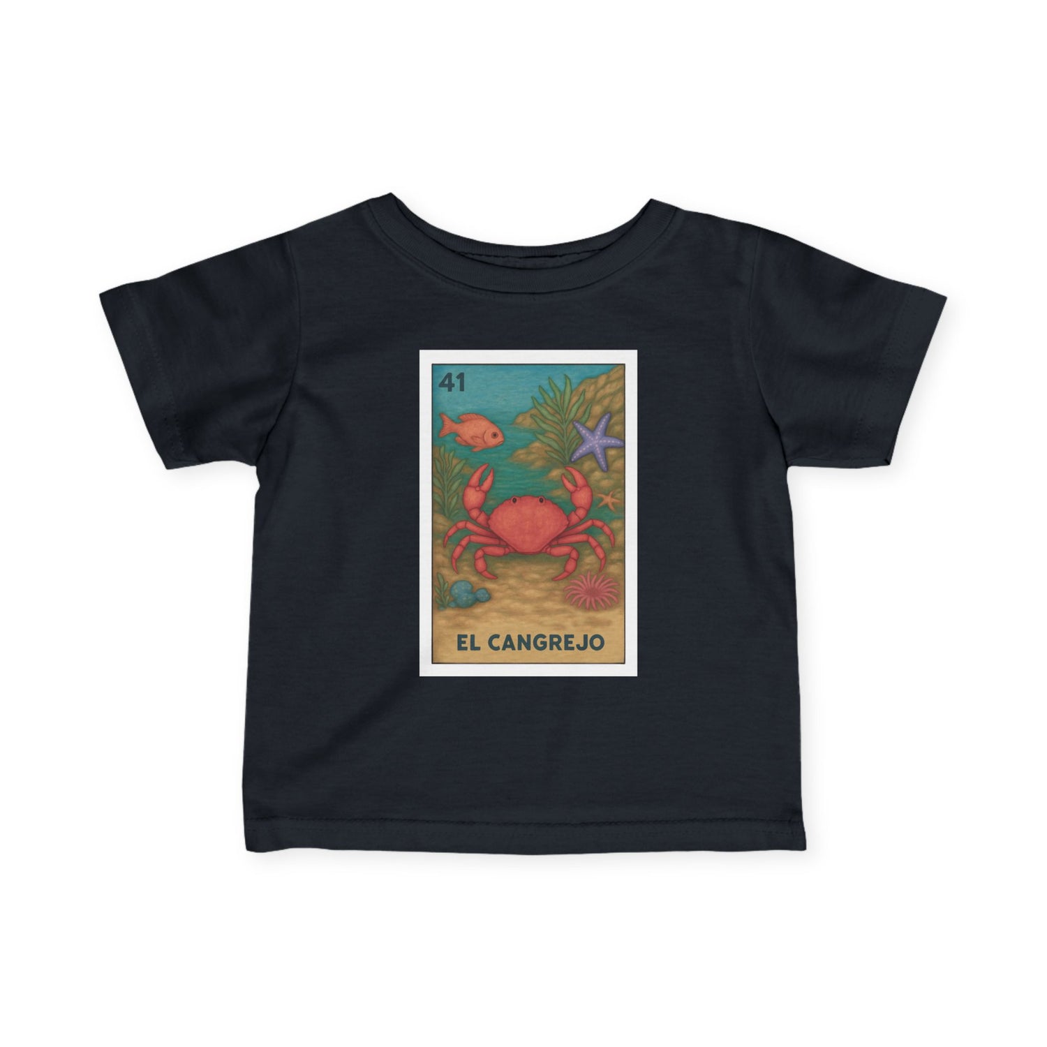 Crab Lotería - Infant 100% Cotton T-Shirt (El Cangrejo)