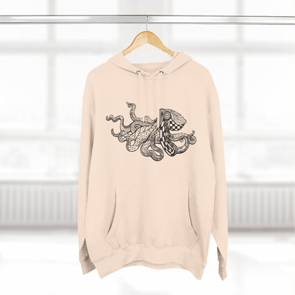 Ventangle Octopus Unisex - Pull-Over Cotton Blend Fleece Hoodie