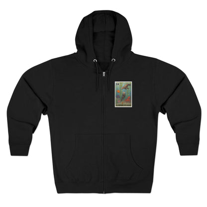 Kelp Forest Lotería Unisex - Zip Cotton Blend Fleece Hoodie (El Bosque de Algas)
