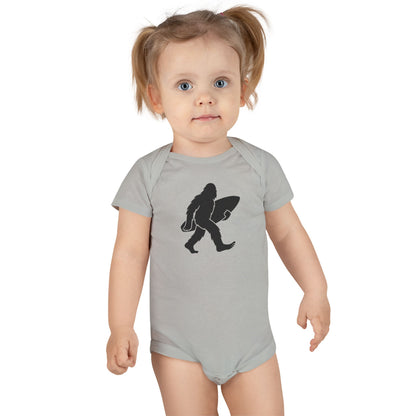 Ventana Surfsquatch - Baby Short Sleeve 100% Cotton Onesie