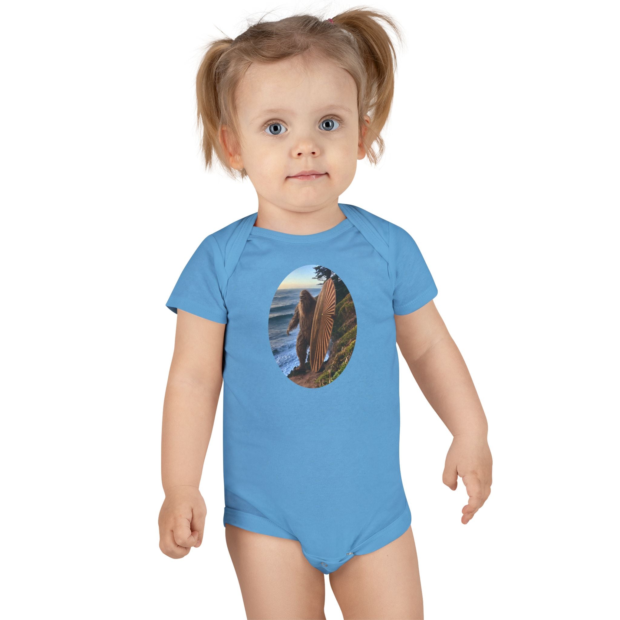 Ventana Real Surfsquatch - Baby Short Sleeve 100% Cotton Onesie