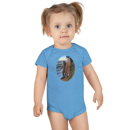 Ventana Real Surfsquatch - Baby Short Sleeve 100% Cotton Onesie