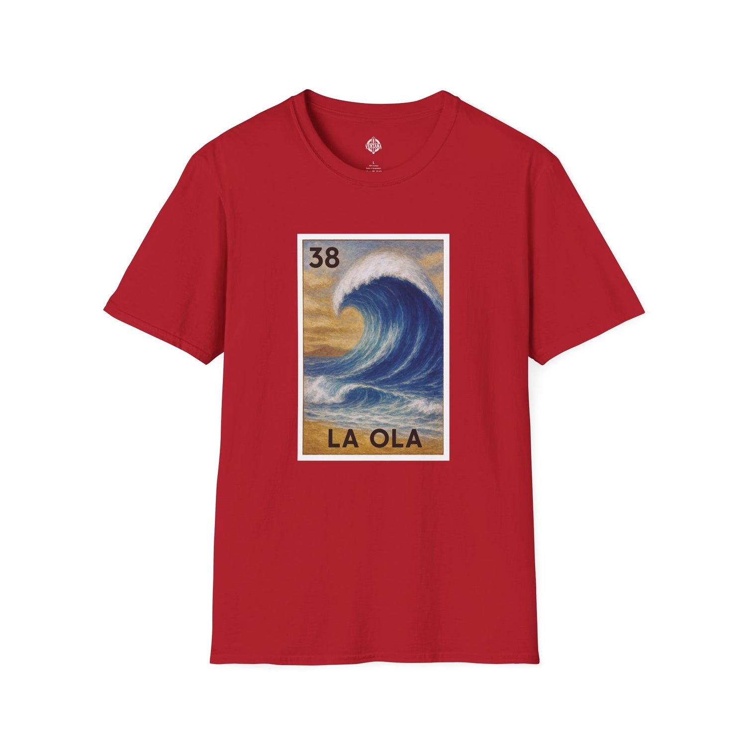 Wave Lotería Unisex - Soft Style U.S. Cotton T-Shirt (La Ola)