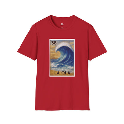 Wave Lotería Unisex - Soft Style U.S. Cotton T-Shirt (La Ola)