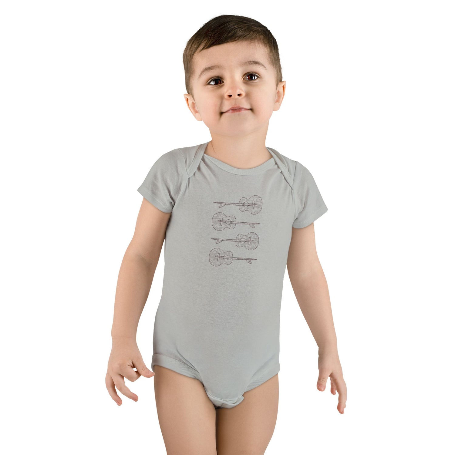 Ventana Santa Cruz Guitar Collab - Baby Short Sleeve 100% Cotton Onesie