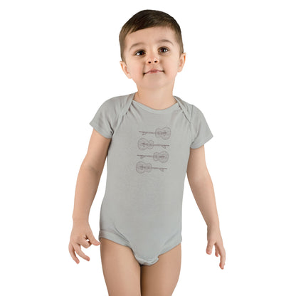 Ventana Santa Cruz Guitar Collab - Baby Short Sleeve 100% Cotton Onesie