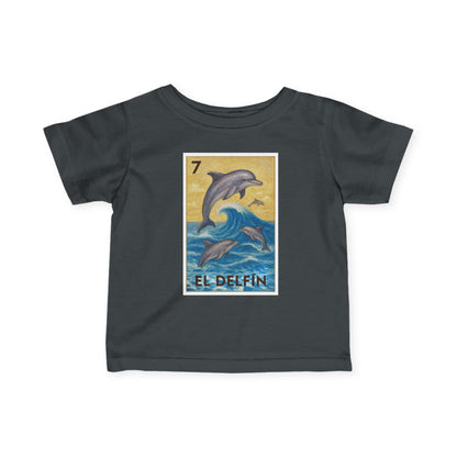 Dolphin Lotería - Infant 100% Cotton T-Shirt (El Delfín)