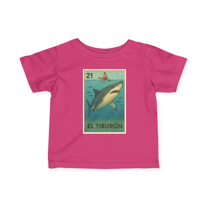 Shark Lotería - Infant 100% Cotton T-Shirt (El Tiburón)