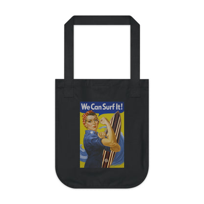Rosie the Surfer Organic Cotton Tote Bag