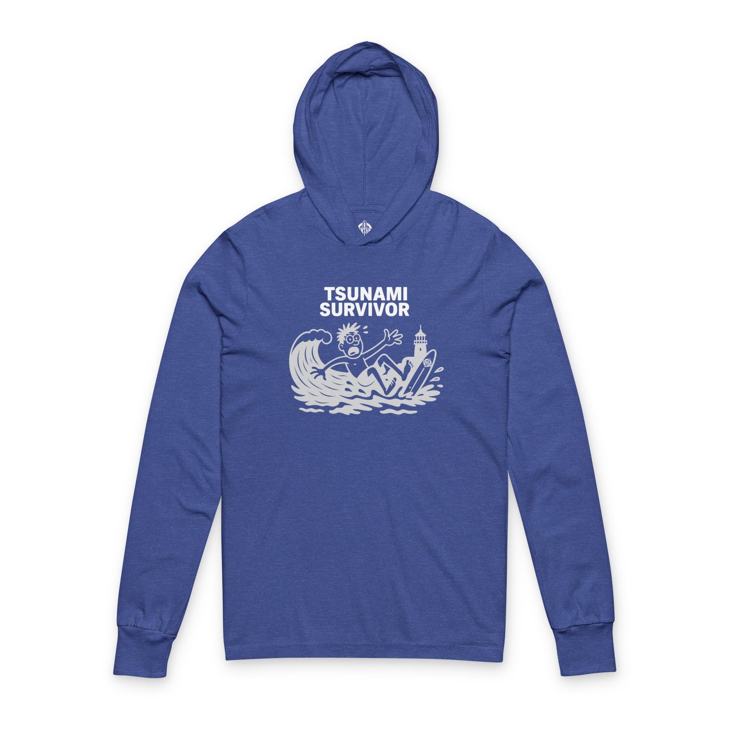 Tsunami Survivor Unisex - Cotton Hooded Long Sleeve Hooded T-Shirt
