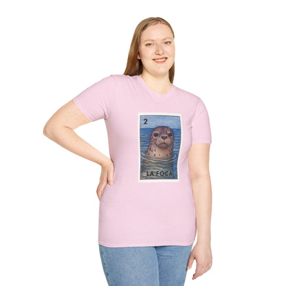 Seal Lotería Unisex - Soft Style U.S. Cotton T-Shirt