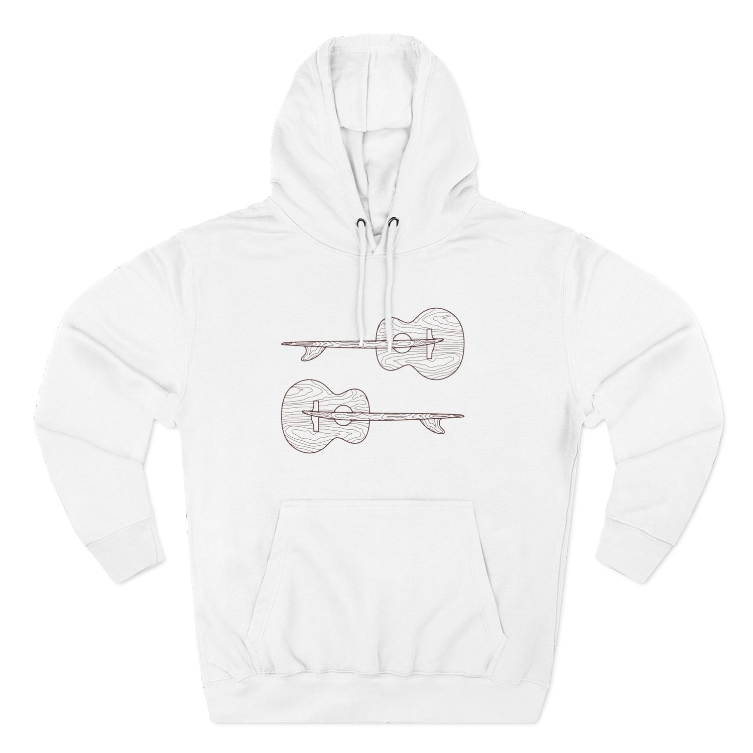 Ventana Santa Cruz Guitar Collab Unisex - Pull-Over Cotton Blend Fleece Hoodie