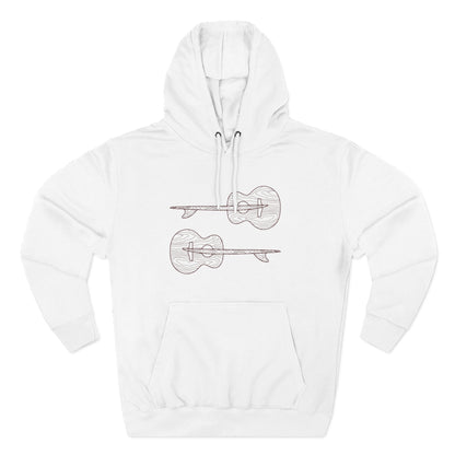 Ventana Santa Cruz Guitar Collab Unisex - Pull-Over Cotton Blend Fleece Hoodie