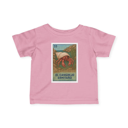 Hermit Crab Lotería - Infant 100% Cotton T-Shirt (El Cangrejo Ermitaño)