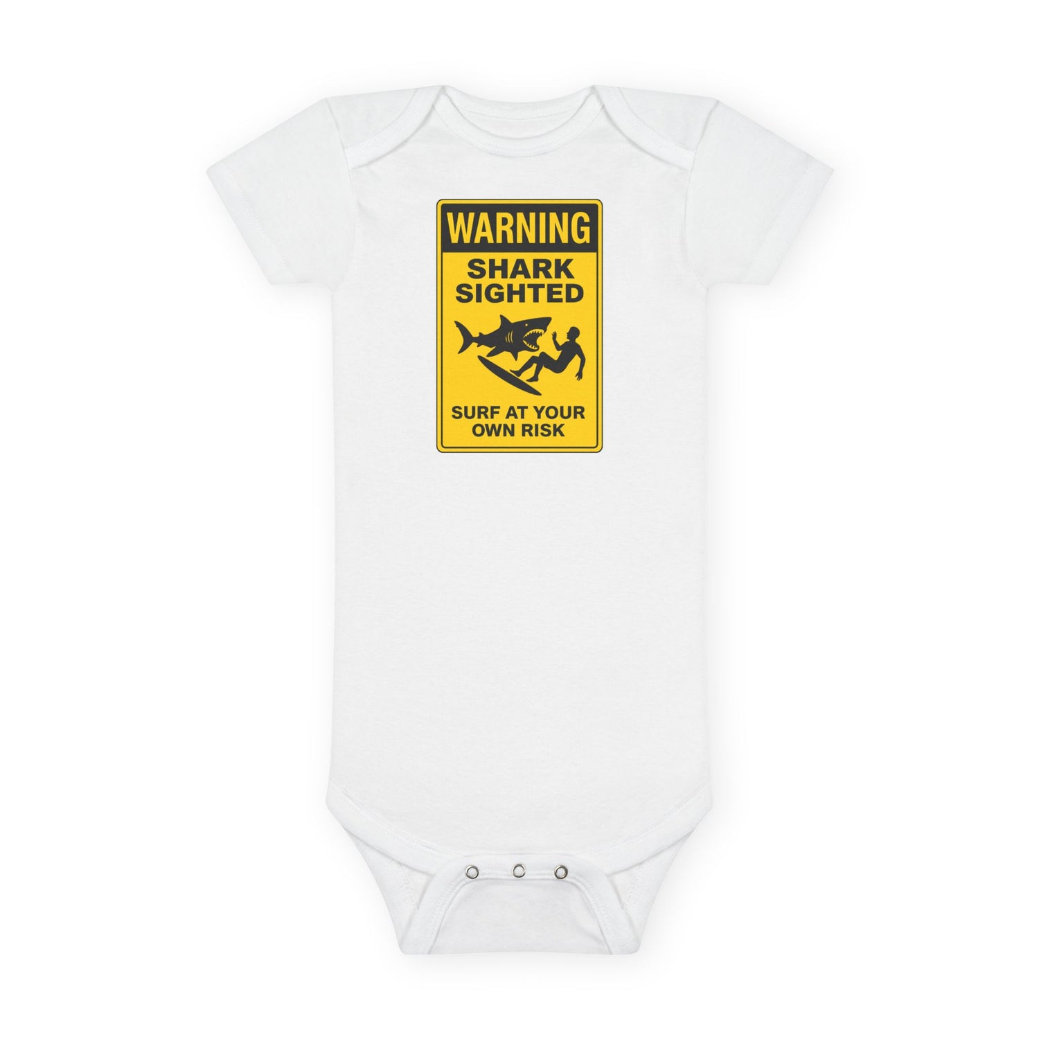 Shark Sighted - Baby Short Sleeve 100% Cotton Onesie