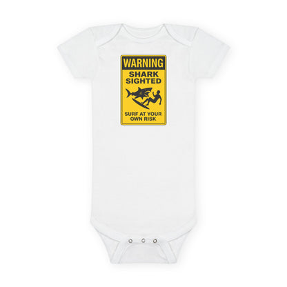Shark Sighted - Baby Short Sleeve 100% Cotton Onesie