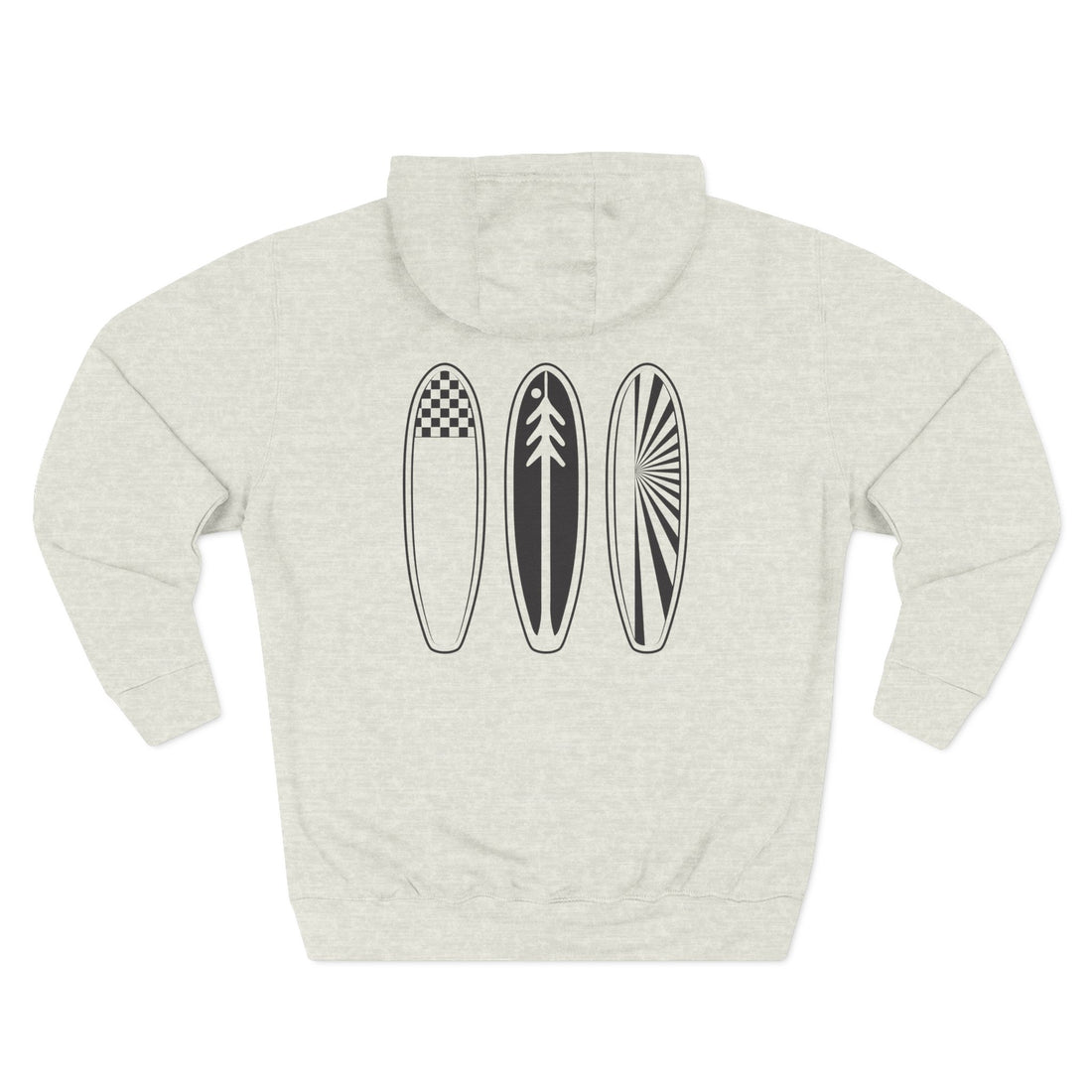 Ventana Three Board - Unisex Pull-Over Cotton Blend Fleece Hoodie