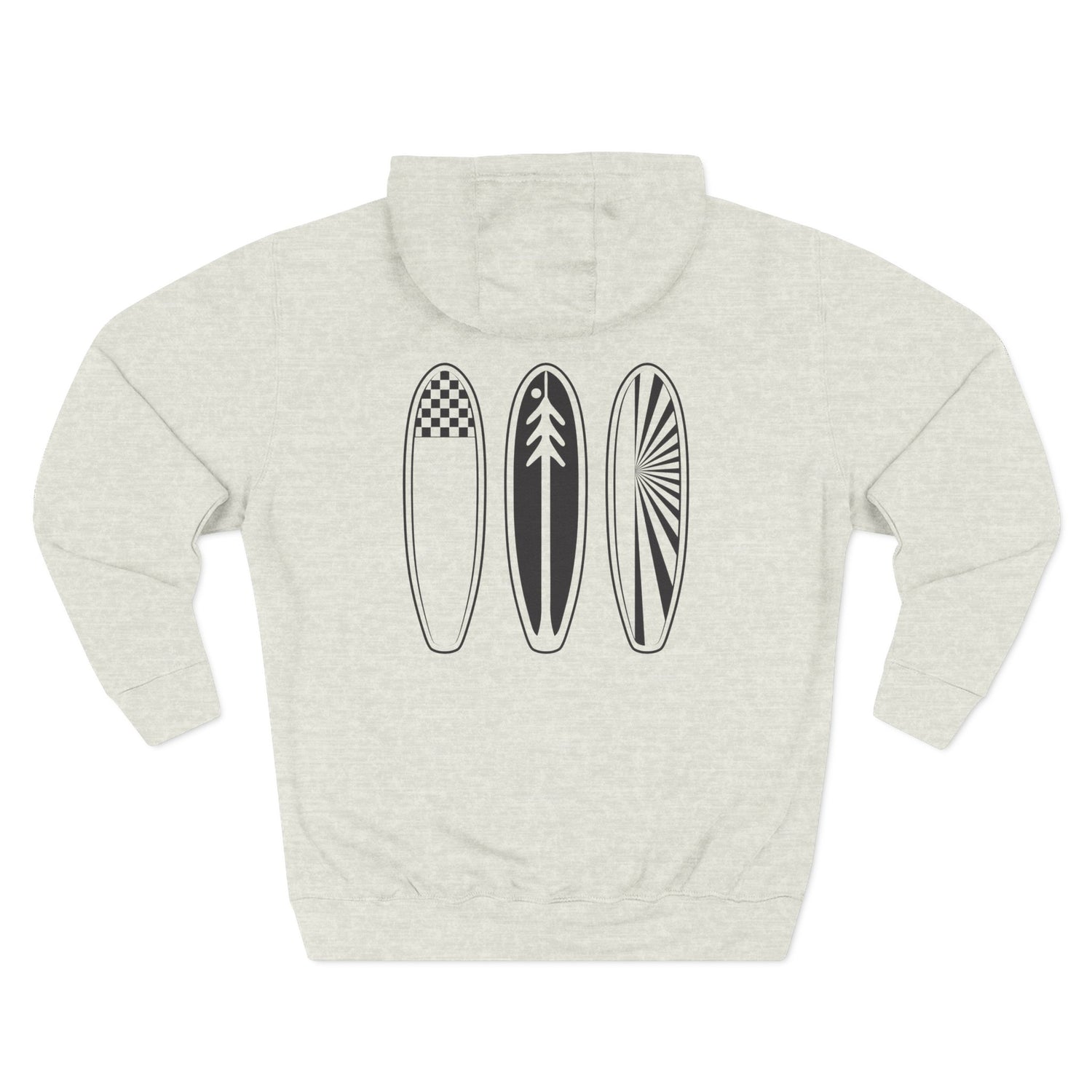 Ventana Three Board - Unisex Pull-Over Cotton Blend Fleece Hoodie