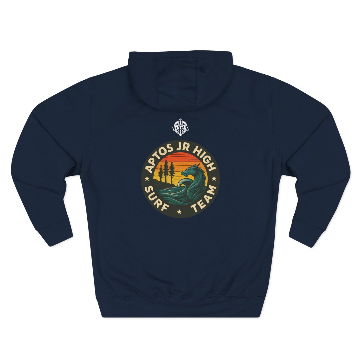 Aptos Junior High Surf Team Unisex - Pull-Over Cotton Blend Fleece Hoodie