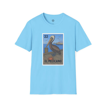 Pelican Lotería Unisex - Soft Style U.S. Cotton T-Shirt (El Pelícano)