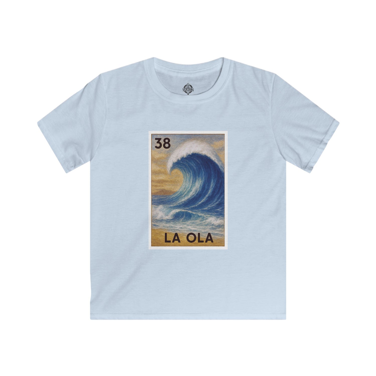 Wave Lotería Kids - Soft Style U.S. Cotton T-Shirt (La Ola)