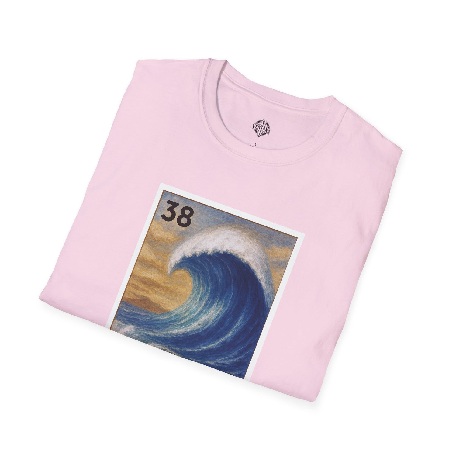Wave Lotería Unisex - Soft Style U.S. Cotton T-Shirt (La Ola)