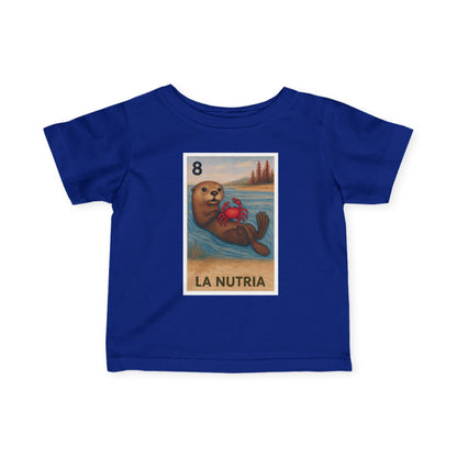 Sea Otter Lotería - Infant 100% Cotton T-Shirt (La Nutria)