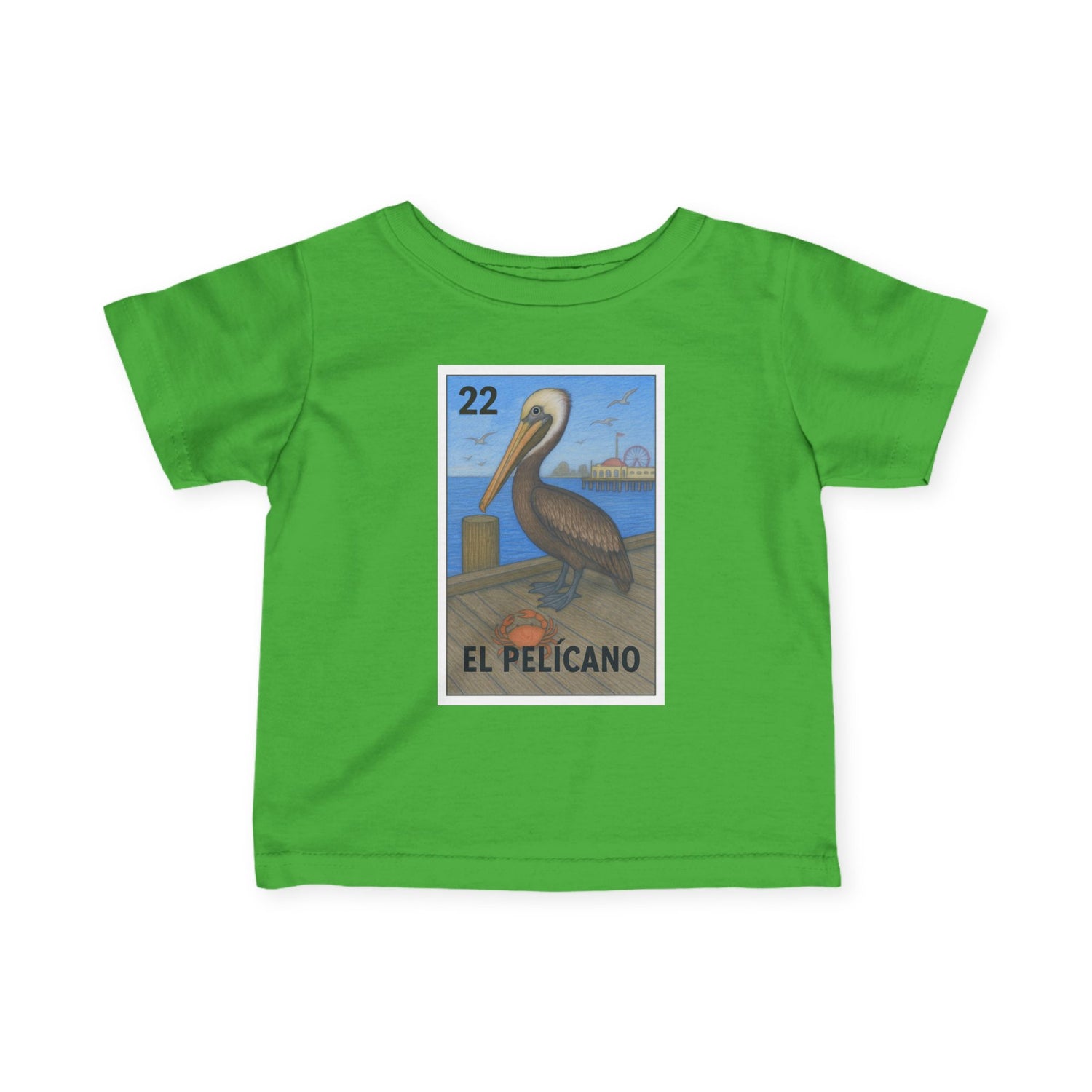 Pelican Lotería - Infant 100% Cotton T-Shirt (El Pelícano)