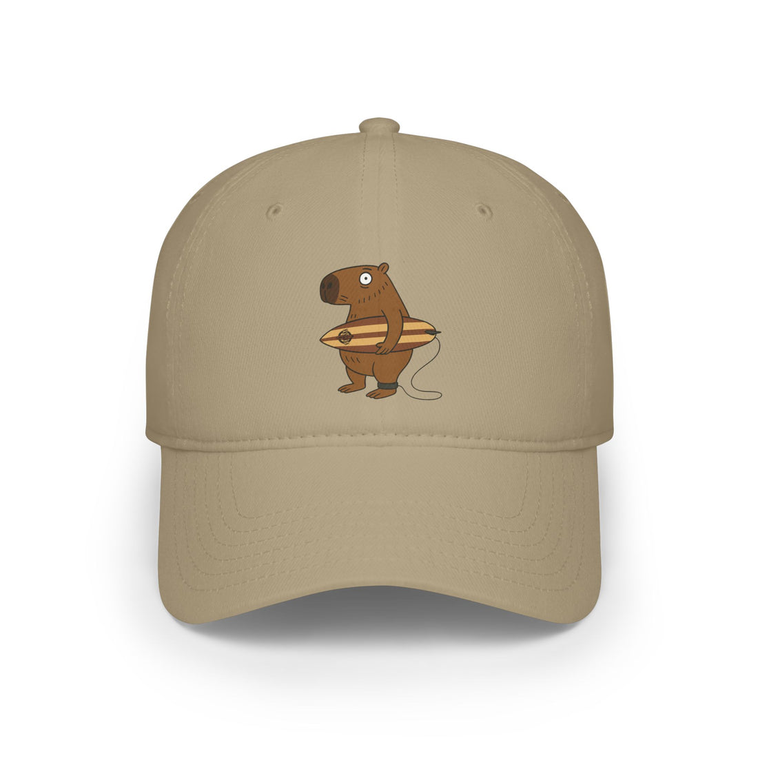 Capybara Surfer - 100% Cotton Baseball Cap