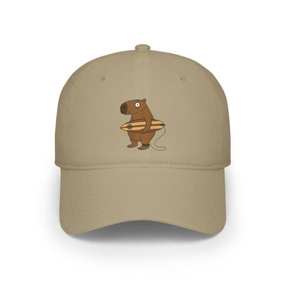 Capybara Surfer - 100% Cotton Baseball Cap