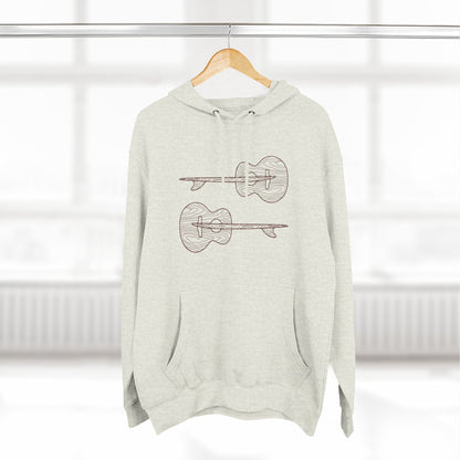 Ventana Santa Cruz Guitar Collab Unisex - Pull-Over Cotton Blend Fleece Hoodie