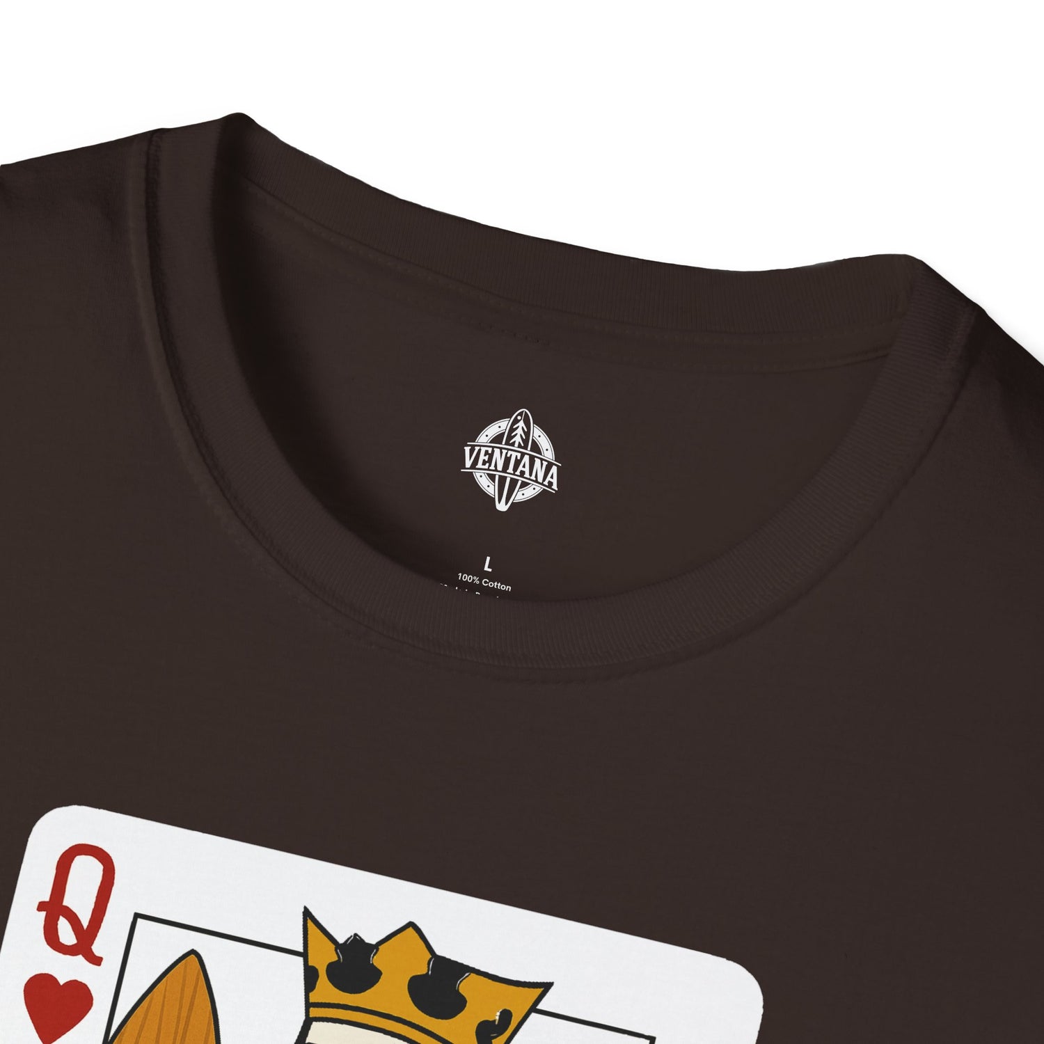 Queen of Hearts Surfer Unisex - U.S. Cotton T-Shirt