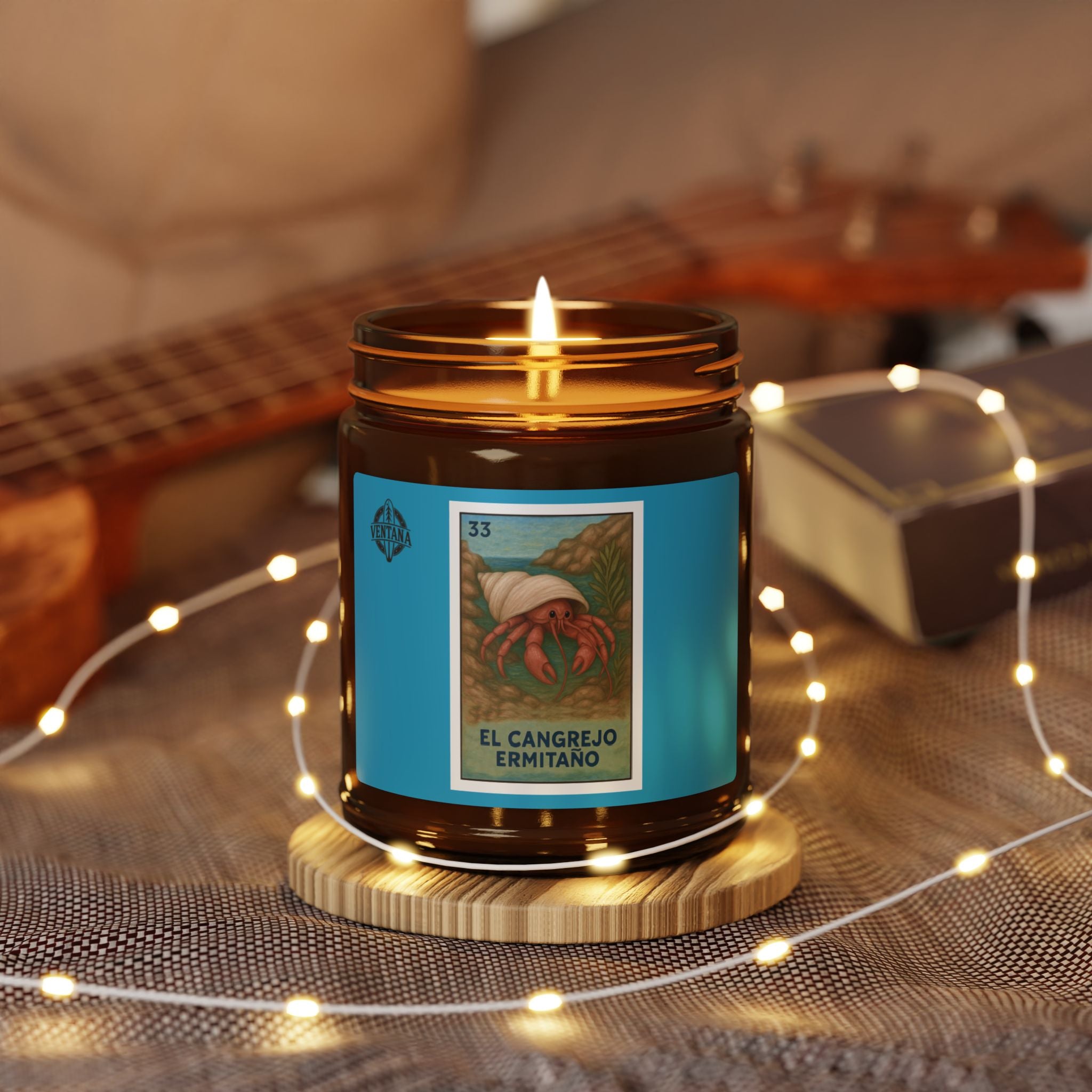 Hermit Crab Lotería - Scented Soy Candle (El Cangrejo Ermitaño)