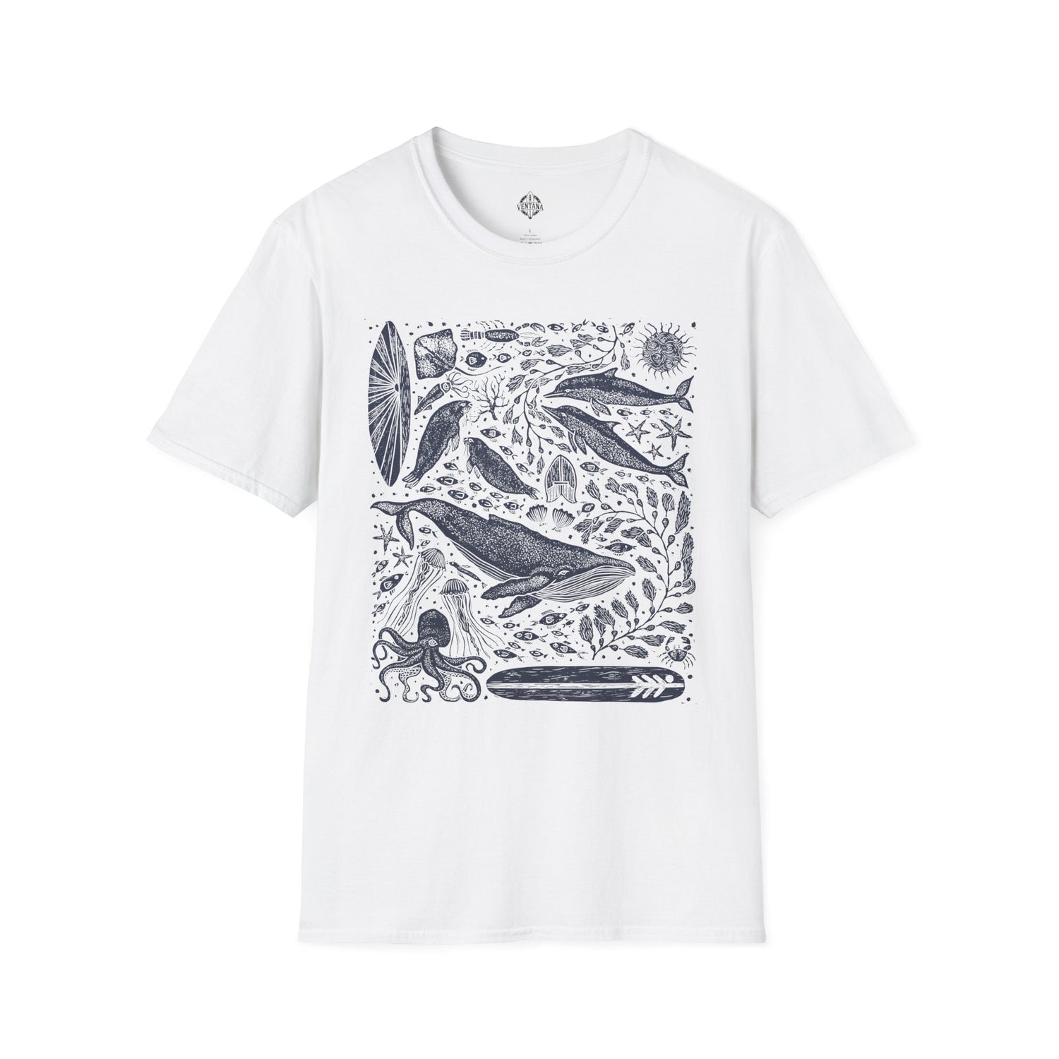 Ventana Marine Life by Lili Arnold Unisex - Soft Style U.S. Cotton T-Shirt