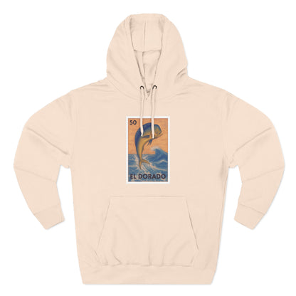 Dorado Lotería Unisex - Pull-Over Cotton Blend Fleece Hoodie (El Dorado)