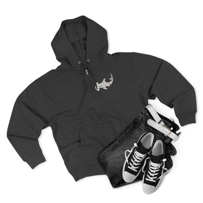 Ventangle Hammerhead Unisex - Zip Cotton Blend Fleece Hoodie