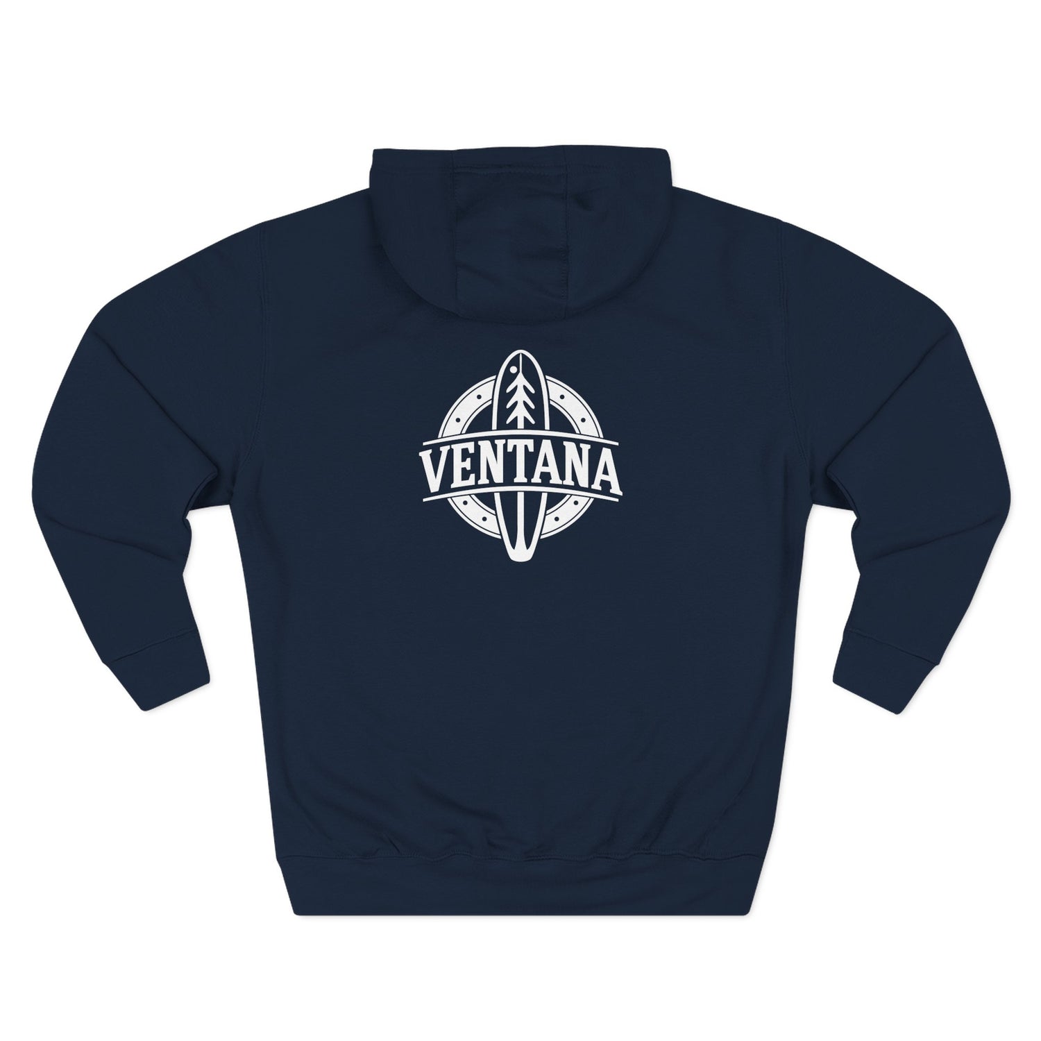 Ventana Treefish Logo - Pull-Over Cotton Blend Fleece Hoodie