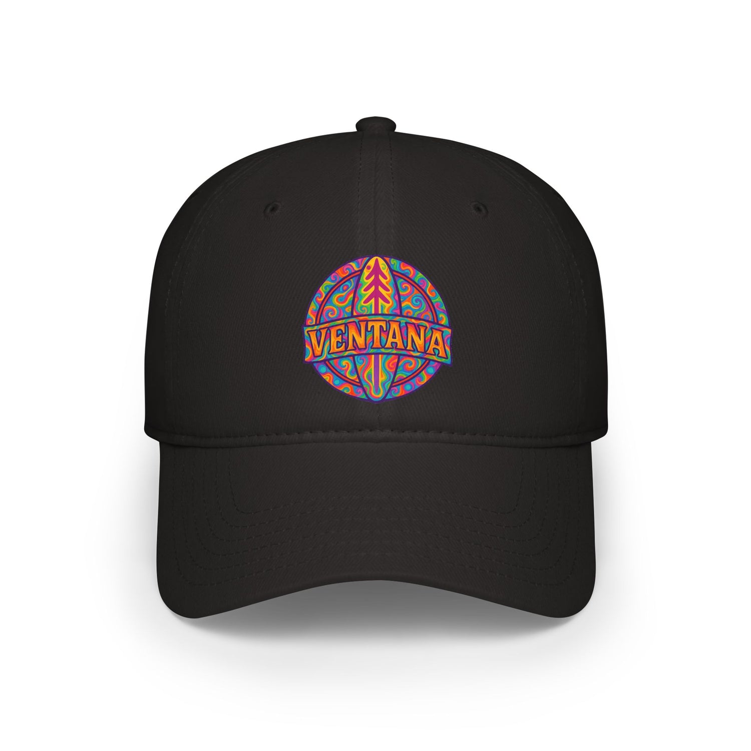Ventana Psychedelic Treefish Logo - 100% Cotton Baseball Cap